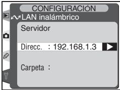 CONFIGURACIÓN VLAN inalámbrico Servidor Direcc. : 192.168.1.3 Carpeta :