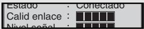 Estado : Correctado Calid enlace : Nivel señal :