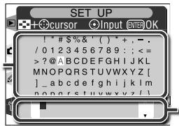 SET UP + cursor Input ENTER OK ! "# $%& '() * +, -. / 0123456789 : ; <= ?@ABCDEFGHIJKLMNOPQRSTUVWXYZ [ ]_abcdefghijklmnopqrstuvwxyz /