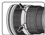 NIKON AF-S NIKKOR 300MM F-2.8G ED VR II - Focus operation selection switch and focus operation button (See p. 20 for compatible cameras.) - 2
