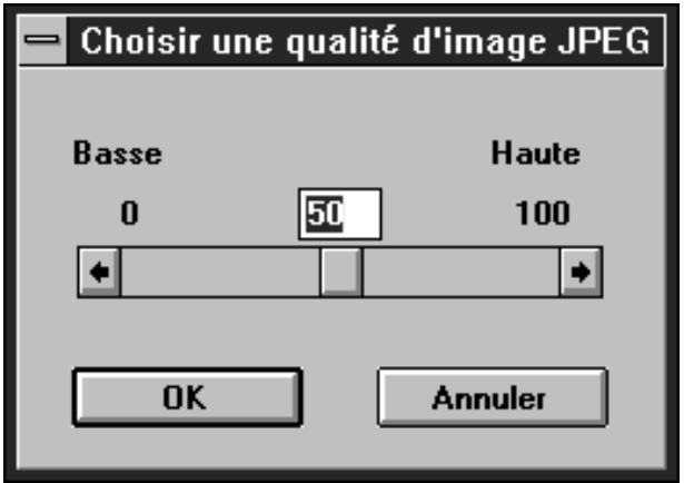 NIKON CONTROL - Boîte de dialogue qualité - 1