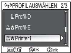 PROFIL AUSWÄHLEN 2/3 Profil-D Profil-E Printer1