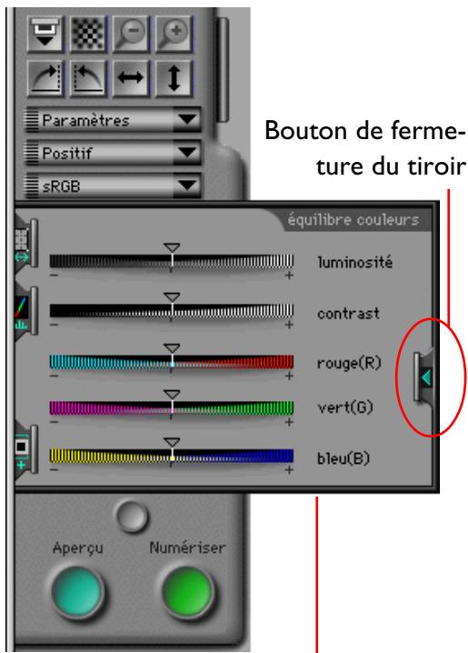 NIKON SCAN 2 - Ouverture du Tiroir Balance des couleurs - 2