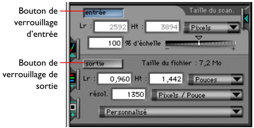 NIKON SCAN 2 - Verrouillage d'entrée et de sortie - 1