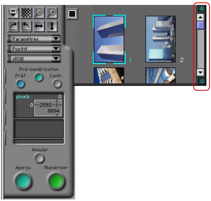 NIKON SCAN 2 - Redimensionnement du Tiroir Vues miniatures - 1