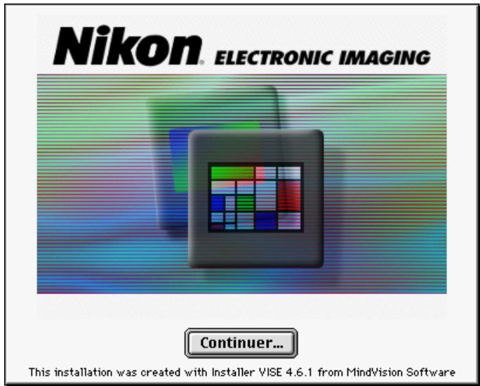 NIKON SCAN 2 - Étape I—Insertion du disque Nikon Scan dans le lecteur de CD-ROM - 2