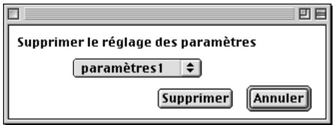 NIKON SCAN 2 - Supprimer des paramètres du menu Paramètres - 2