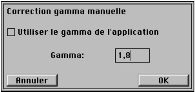 NIKON SCAN MACINTOSH - Réglage du gamma de l'application - 2