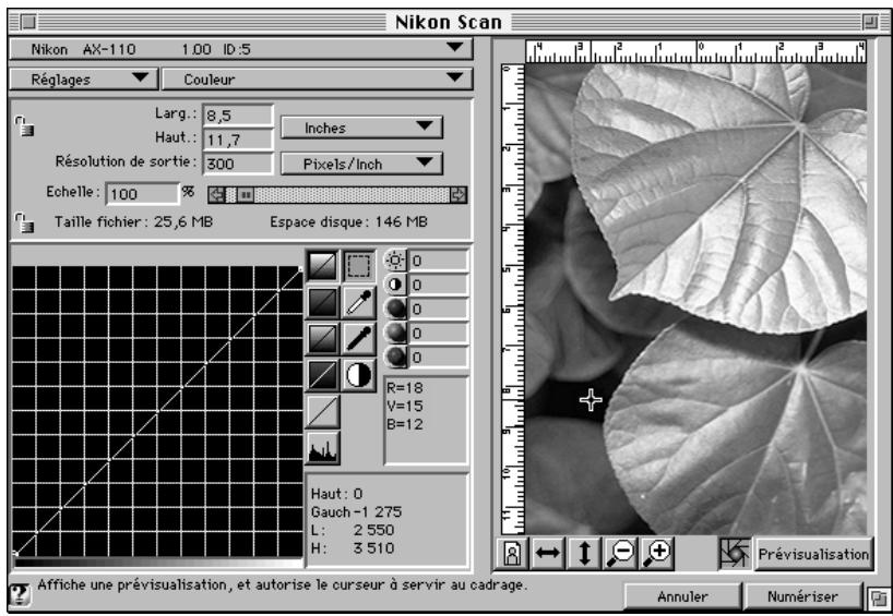 NIKON SCAN MACINTOSH - C.1 Dialogue principal - 1