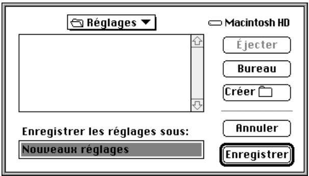 NIKON SCAN MACINTOSH - Export de réglages - 2
