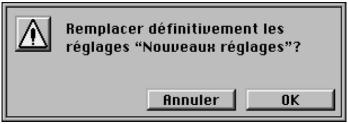 NIKON SCAN MACINTOSH - Sauvegarde des réglages - 2
