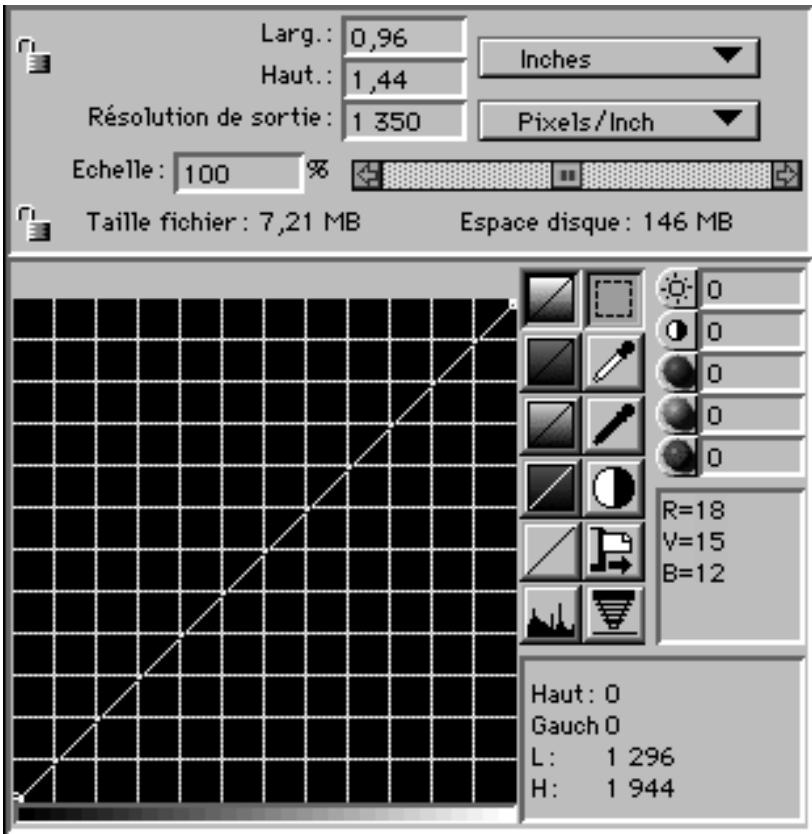 NIKON SCAN MACINTOSH - Dimensionnement, résolution et ajustement de l'image - 1