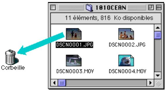 NIKON VIEW 3 - Effacement de fichiers images de l'appareil photo - 1