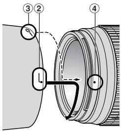 NIKON AF-S VR ZOOM-NIKKOR 70-300MM F-4.5-5.6G IF-ED - ■Attaching the hood - 1