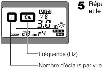 NIKON SB-80DX - Réglage de l'intensité de l'éclair, de la fréquence et du nombre d'éclairs par vue. - 5