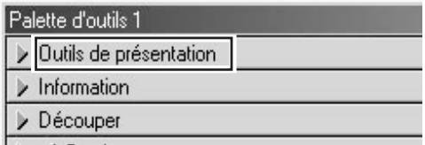 Palette d'outils 1 ► Outils de présentation ► Information ► Découper
