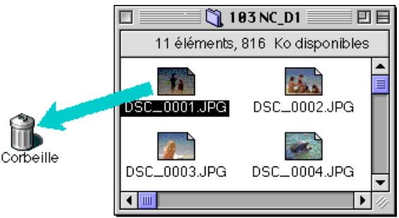 NIKON VIEW DX - Suppression d/images de l'appareil photo - 1