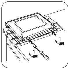 FAURE FCM660NSC - Retrait de la porte du four et du panneau interne en verre - 4
