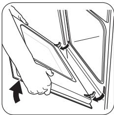 FAURE FCM660NSC - Retrait de la porte du four et du panneau interne en verre - 3