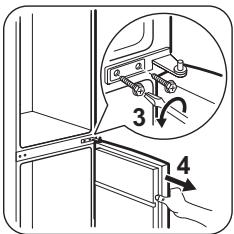 FAURE FRB36102WA - Réversibilité de la porte - 2