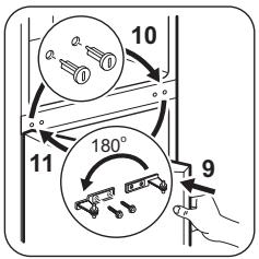 FAURE FRB36102WA - Réversibilité de la porte - 5