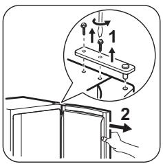 FAURE FRB36102WA - Réversibilité de la porte - 1