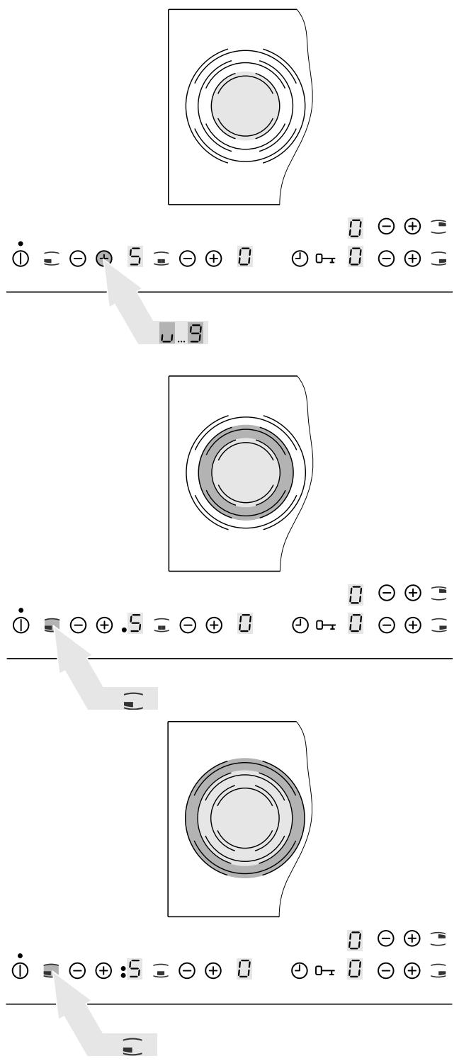 AEG-ELECTROLUX EHS8680XHIC9064B - Touch the „triple ring cooking zone” sensor field ≡. - 1