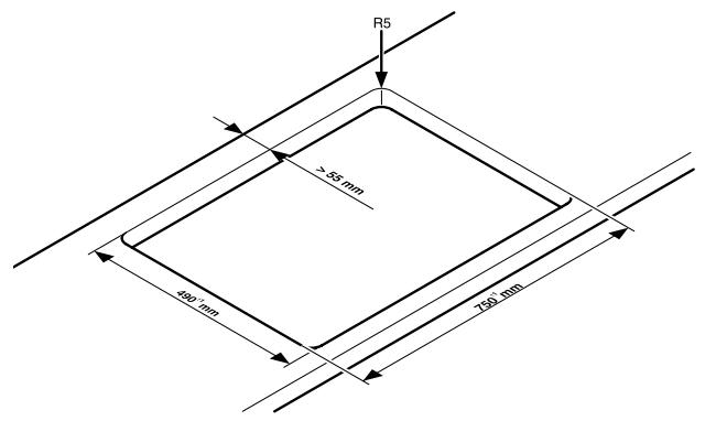 AEG-ELECTROLUX EHS8680XHIC9064B - Hob mounting / Montage de la table de cuisson / De kookplaat monteren - 3