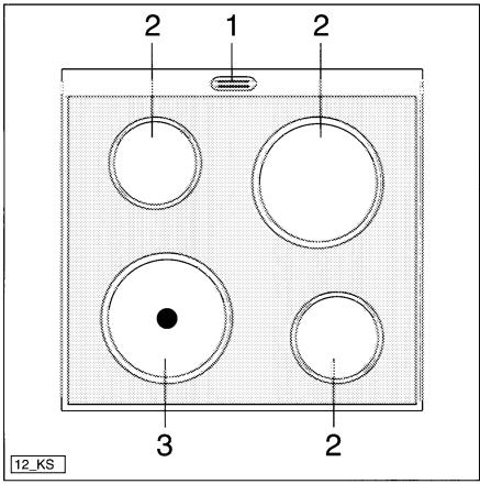 AEG-ELECTROLUX COMPETENCE 1052F-W - Equipement de l'emplacement de cuisson - 1