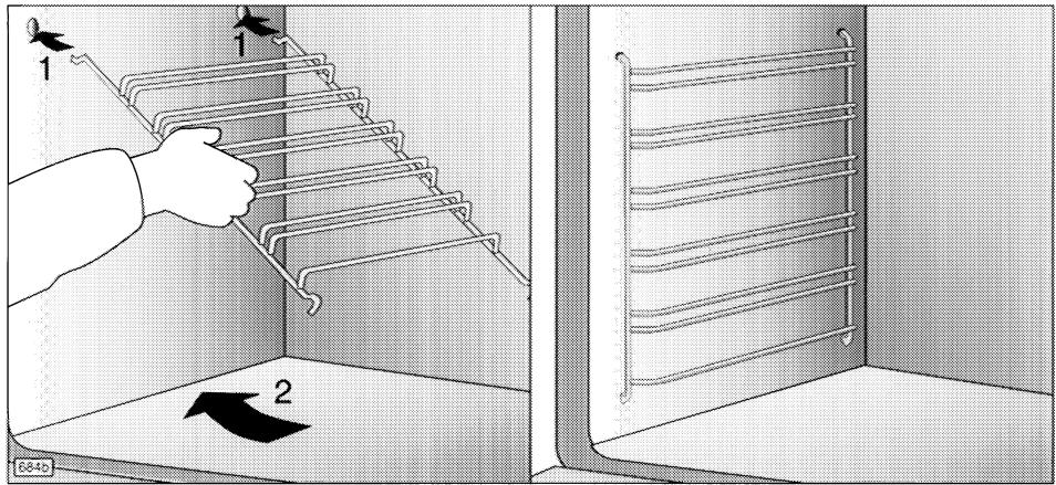 AEG-ELECTROLUX COMPETENCE 1052F-W - Pour démonter et remonter les grilles à gradins - 1