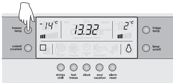 AEG-ELECTROLUX ENL60810X - Modification de la température du congélateur - 1