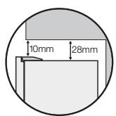 AEG-ELECTROLUX ENL60810X - Distanze libero intorno al frigorifero - 1