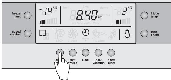 AEG-ELECTROLUX ENL60810X - Réglage de l'horloge - modèles eau et glaçons uniquement - 3