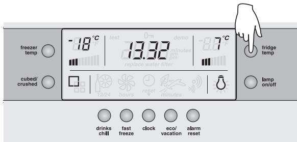 AEG-ELECTROLUX ENL60810X - Modification de la température du réfrigérateur - 1
