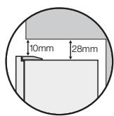 AEG-ELECTROLUX ENL60810X - Dégagements disponibles après autour de votre réfrigérateur - 1