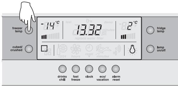 AEG-ELECTROLUX ENL60810X - Modifica della temperatura del vano congelatore - 1