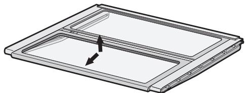 AEG-ELECTROLUX ENL60810X - Pour rabattre la clayette : - 1