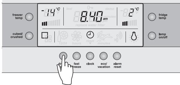 AEG-ELECTROLUX ENL60810X - Regolazione dell'orologio - solo modelli con erogatore di acqua e ghiaccio - 3