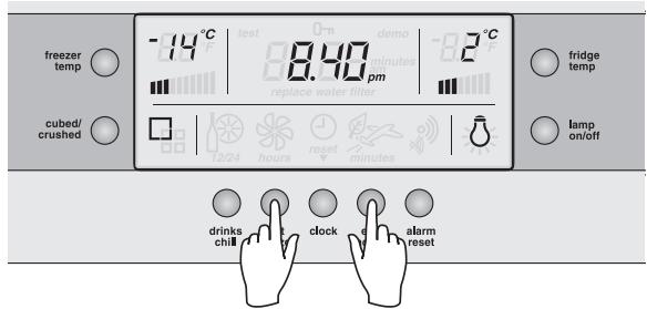 AEG-ELECTROLUX ENL60810X - Réglage de l'horloge - modèles eau et glaçons uniquement - 2