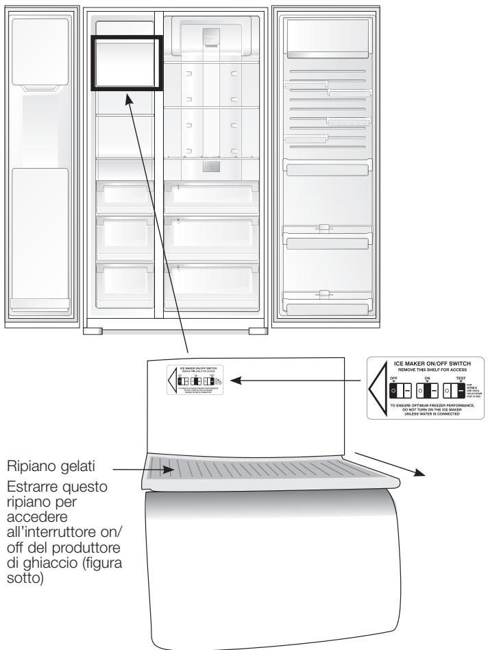 AEG-ELECTROLUX ENL60810X - Attivazione del produttore di ghiaccio - 1