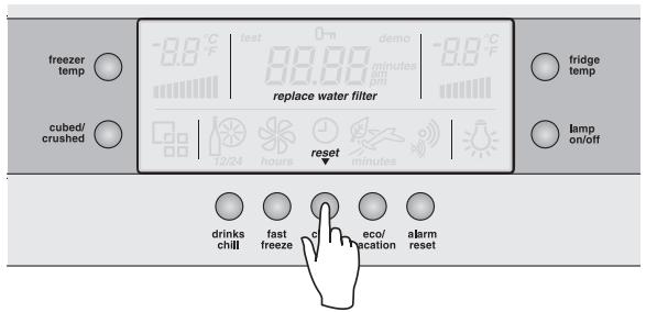 AEG-ELECTROLUX ENL60810X - When to change the filter - 1