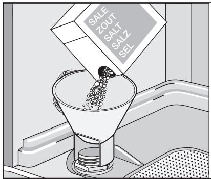 AEG-ELECTROLUX F65401IM0P - How to fill the salt container - 1