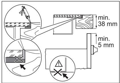 AEG-ELECTROLUX HK874400IB - BEVESTIGEN VAN DE AFDICHTING OP HET KEUKENWERKBLAD - 5