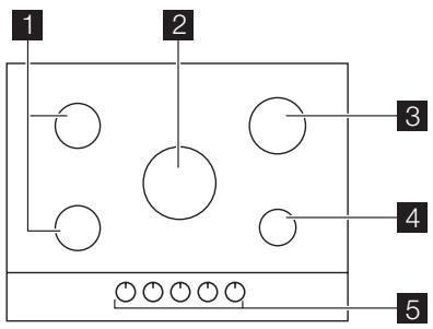 AEG-ELECTROLUX EGG7253NOX - Plan de cuisson - 1