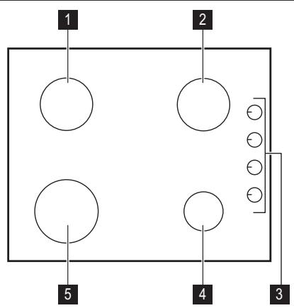 AEG-ELECTROLUX EGT6142NOM - Cooking surface layout - 1