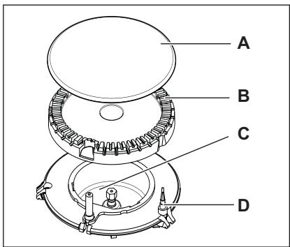 AEG-ELECTROLUX EGT6142NOM - To light the burner: - 2