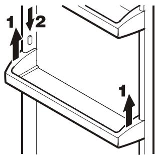 AEG-ELECTROLUX EK26010LISW - Die Türabsteller versetzen - 1