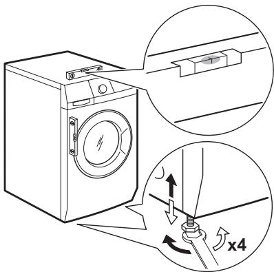 AEG-ELECTROLUX WAGL3E200 - Positionnement et mise à niveau - 1