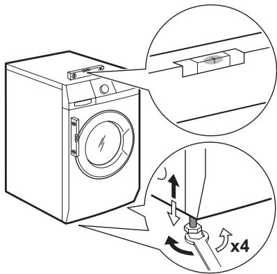 AEG-ELECTROLUX WAGL3E200 - Posizionamento e livellamento - 1