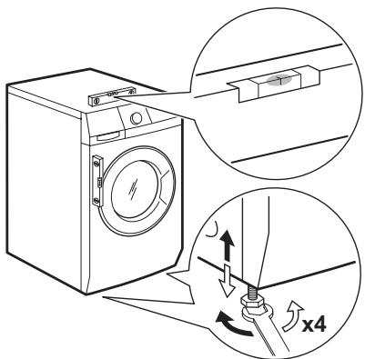 AEG-ELECTROLUX WASL6E201 - Positionnement et mise à niveau - 1